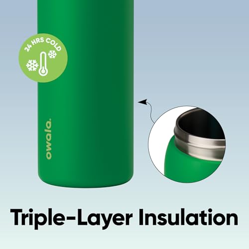 FreeSip Stainless Steel Water Bottle 32 oz Putting Green