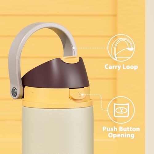 24 oz Insulated Water Bottle with Straw