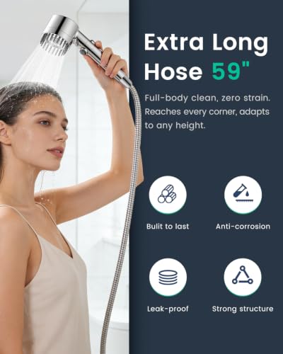 Filtered Shower Head with Handheld 3PCS Filters ShowerHead