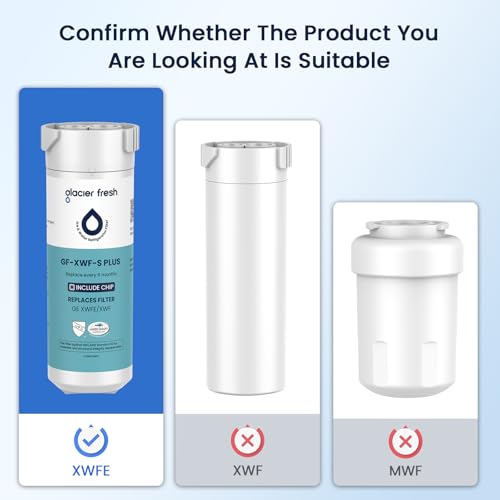 XWFE (Built-in CHIP) Refrigerator Water Filter Pack of 2 (2 Count)