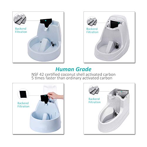 Water Fountain Filter Compatible with Drinkwell Platium Charcoal Pet Dog Cat Fountain Filters Replacement 12 pack (12 Count)