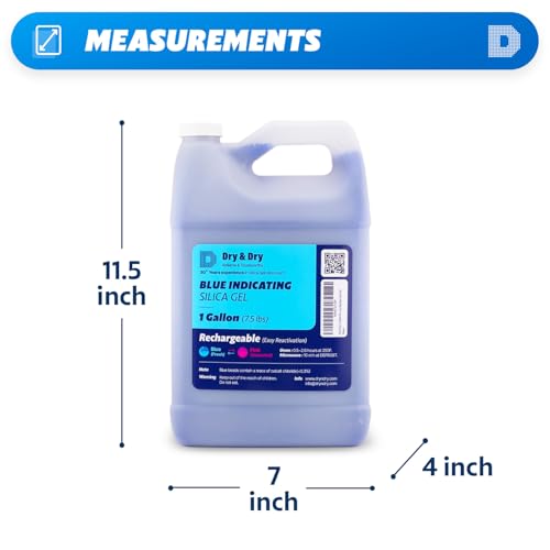15 LBS] Blue Indicating Silica Gel Beads