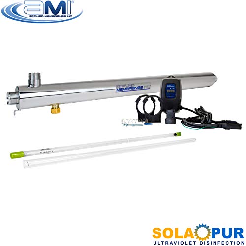 Solapur Whole House Ultraviolet Water Purifier UV Sterilizer for Point of Entry Drinking Water Purification
