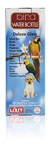 Glass Tube Water Bottle for Birds