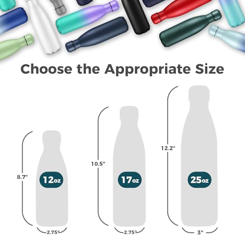 17oz Insulated Water Bottles MultiPack (4 Count)