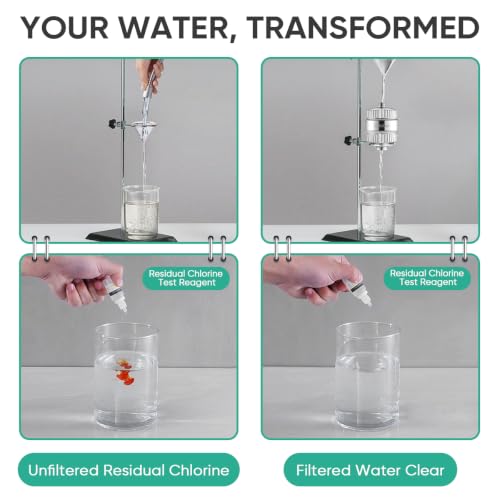 High Pressure Filtered Shower Head with Filters for Hard Water Combo