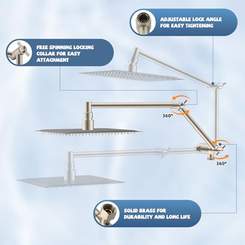 Metal Rain Filtered Shower Head with Handheld