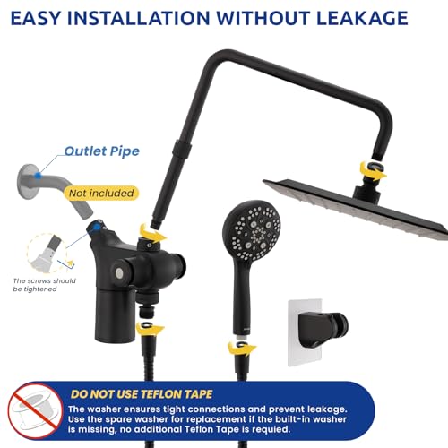 Upgraded Dual Shower Heads Combo