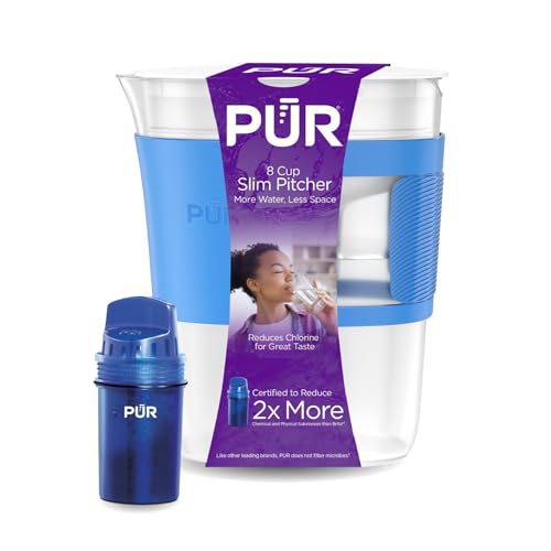 Slim 8 Cup Water Filter Pitcher