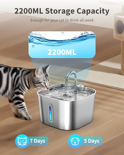 Cat Water Fountain Stainless Steel