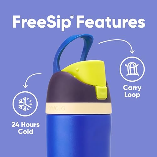 FreeSip Kids Stainless Steel Water Bottle 16 oz Celestial Sphere