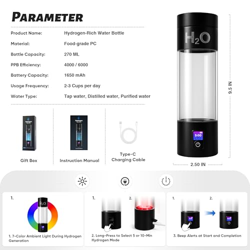 Hydrogen Water Bottle Generator