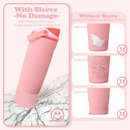 Silicone Boot for Owala 30oz & 40oz FreeSip Sway Bottles & Tumblers
