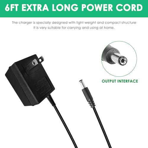 12V Replacement Charger for Pump Compatible with PetSafe Drinkwell 360 Pet Water Fountain Power Supply Adapter