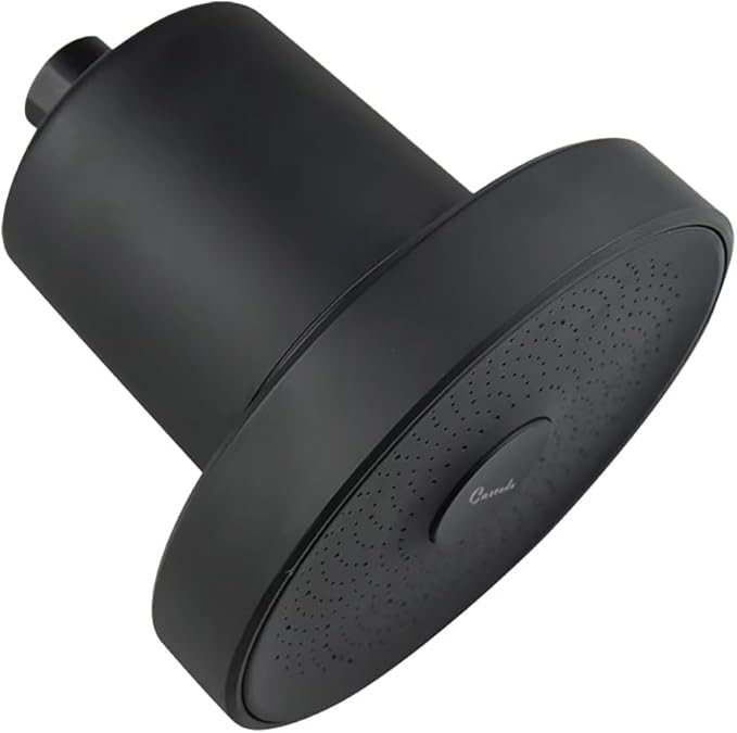 Cascada Filtered Shower Head with 15-Stage Filter Water Softener - Matt Black Finish