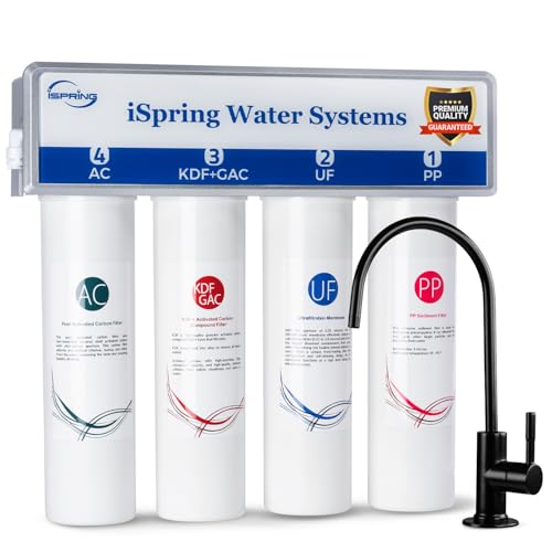 CUA4-BLK 4-Stage Ultra Filtration Under Sink Water Filter System
