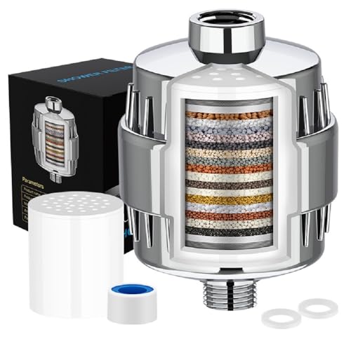 20 Stage Shower Filter Universal with Replaceable Water Filter