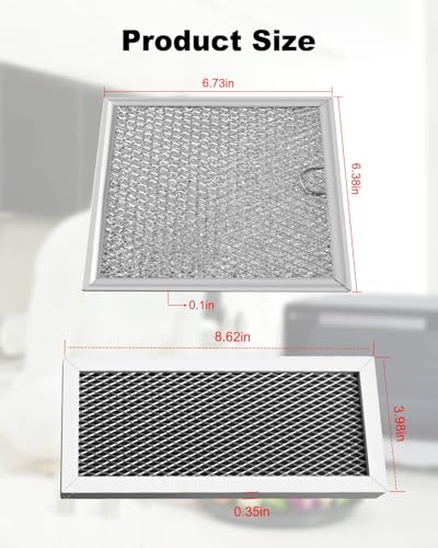 Microwave Charcoal & Grease Filter Fit for Samsung ME19R7041FS ME19R7041FT