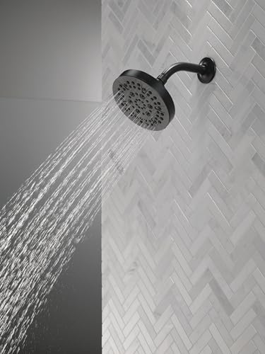 6 Setting Matte Black Shower Head with High Pressure Spray
