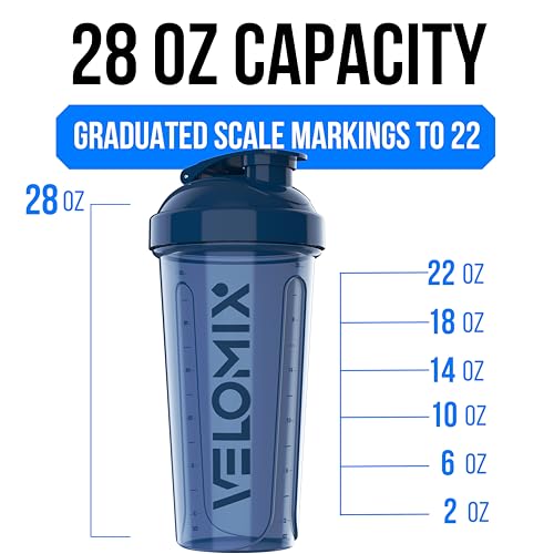 2 Pack 28oz Protein Shaker Bottle for Protein Mixes (2 Count)