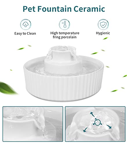 Ceramic Cat Water Fountain