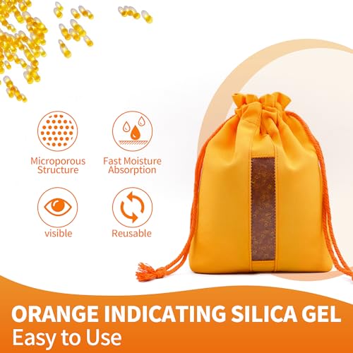 1000g Reachargeable Silica Gel Beads with 1 Cloth Bag (2 Count)