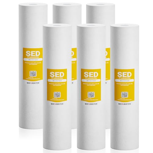 1 Micron 20 x 4.5 Sediment Filter 20 inch Whole House BB Water Filteration System Replacement Compatible Cartridge DGD
