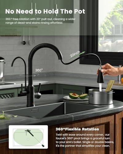 3 in 1 Kitchen Faucets with Water Filter