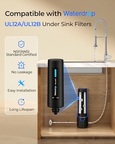 FUL12 Water Filter Replacement for Waterdrop UL12A
