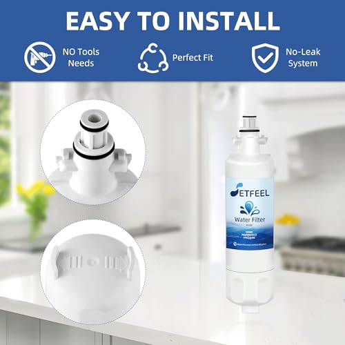 Adq360061 Water Filter Replacement for LG Refrigerator Lt700p Adq36006101 Lfds22520s (3 Count)