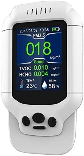 Air Quality Monitor, Formaldehyde Detector, Temperature & Humidity Meter, Pollution Tester, Sensor; Detect PM2.5/PM10/PM1.0 Micron Dust, Test Indoor TVOC Volatile Organic Compound Gas; eBook