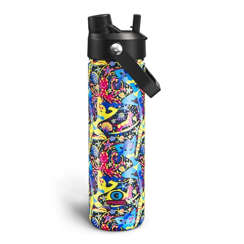 Insulated Water Bottle with Straw Stainless Steel Water Bottle