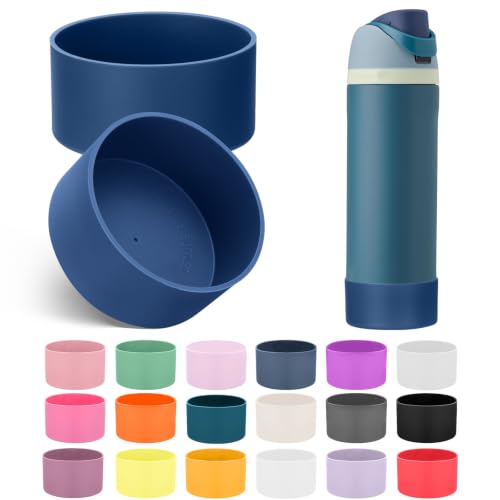 2PCS Silicone Boot for Owala FreeSip Water Bottle 24oz (2 Count)