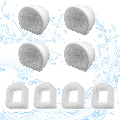 8 Pack Pet Fountain Replacement Filters