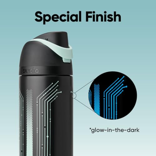 Tron FreeSip Stainless Steel Water Bottle 24 oz Black