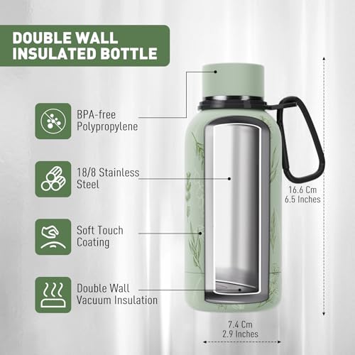 Small Water Bottle 12oz with Clip