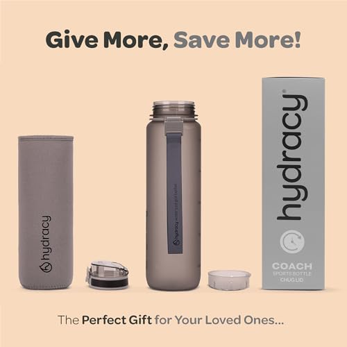 Motivational Water Bottle with Time Marker & Fruit Infuser 17 oz