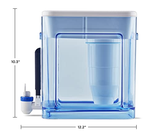 22-Cup 5-Stage Water Filter Dispenser with Instant Read Out - 0 TDS for Improved Tap Water Taste - IAPMO Certified to Reduce Lead, Chromium, and PFOA/PFOS