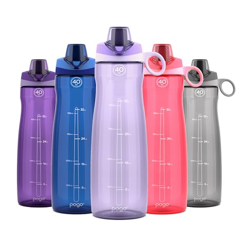 40oz Plastic Water Bottle with Chug Lid and Carry Loop