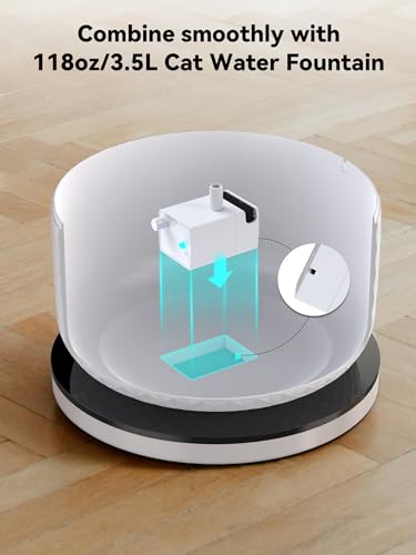 118oz 3.5L Smart Cat Water Fountain with App Control