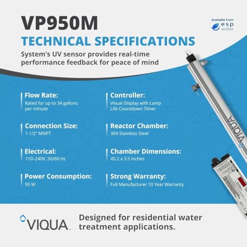 VP950M UV Water Filter Whole House and Commercial Use