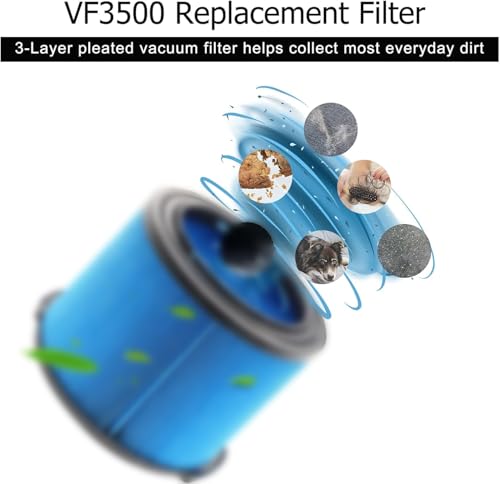 2 Pack VF3500 Replacement Filter for Ridgid Shop Vac 3