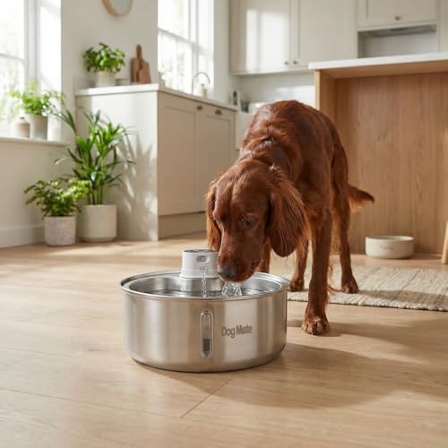 8 Liter Stainless Steel Dog Water Fountain