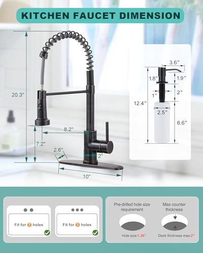 Kitchen Faucets with Soap Dispenser