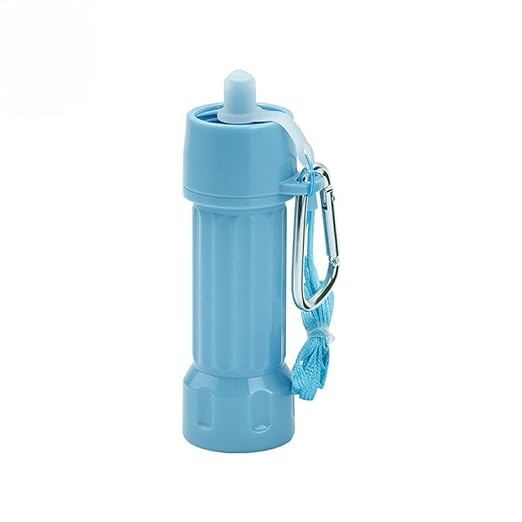 Outdoor Water Filter for Drinking Survival, Portable Water Purifier and Filtration System for Camping, Hiking, Travel, and Emergency Preparedness(Blue)