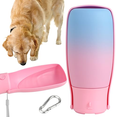 Portable Dog Water Bottle 19oz Pink