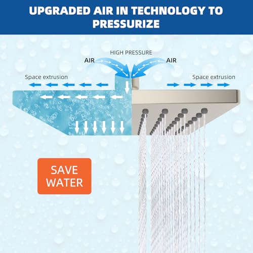 cUPC Certified Thickness Metal 6'' Rain Shower Head