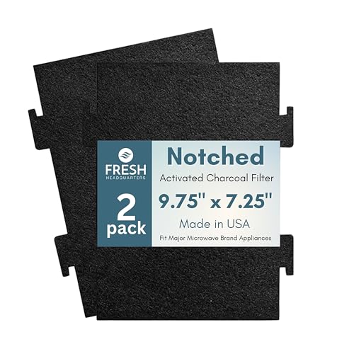 Notched Activated Carbon Microwave Hood Filters