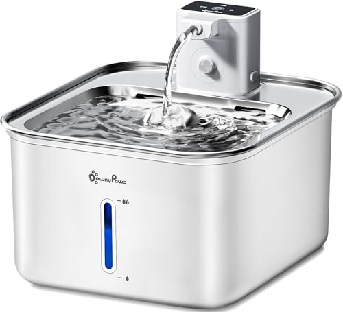 Cat Water Fountain Stainless Steel Wireless Automatic