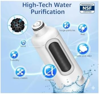 Water Filter da97 Replacement for S@AMSUNG DA97-17376B-WF, DA97-08006C, HAF-Qin/EXP, EFF- 08006C, WD-F45, Water Filter (2 Packs)